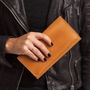ABLE Brick Debre Trifold Wallet Leather Handmade